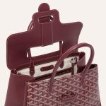 Goyard Saigon Tote Bordeaux Goyardine Canvas Palladium Hardware - Image 5